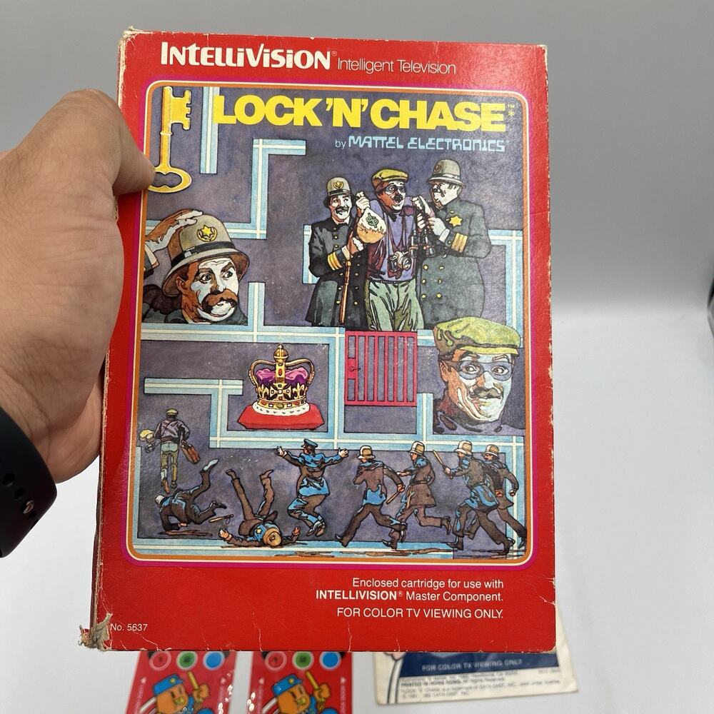 Lock 'N' Chase (Intellivision, 1982) - Complete In Box - Picture 7 of 9